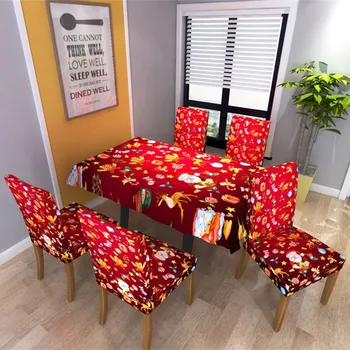 

#L4 Christmas Tablecloth/Chair Cover Digital Printing Christmas Table Decoration Christmas Festive Party Party Home Decor