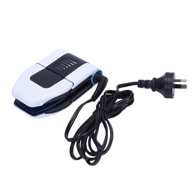 

New White Folding Portable Iron Compact Touchup and Perfect Foldable Travel Iron Foldable Mini Iron for Collar AU Plug