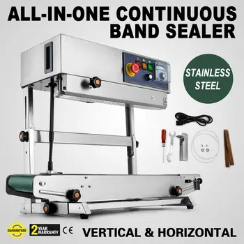 

Automatic Continuous Band Sealer Horizontal Bag Sealing Machine All-in-one