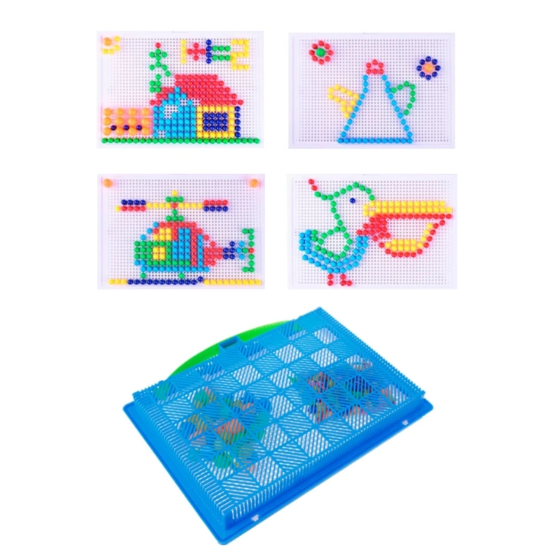 Crianças Cogumelo Unhas Quebra-cabeça Criativo Mosaico Pegboard Peg 3 High Quality Brinquedos e hobbies