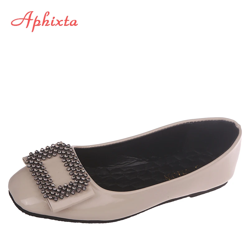Aphixta/туфли на плоской подошве; женские лоферы; женская обувь с пряжкой; вечерние слипоны на плоской подошве; Alpargatas De Mujer; большой размер 44