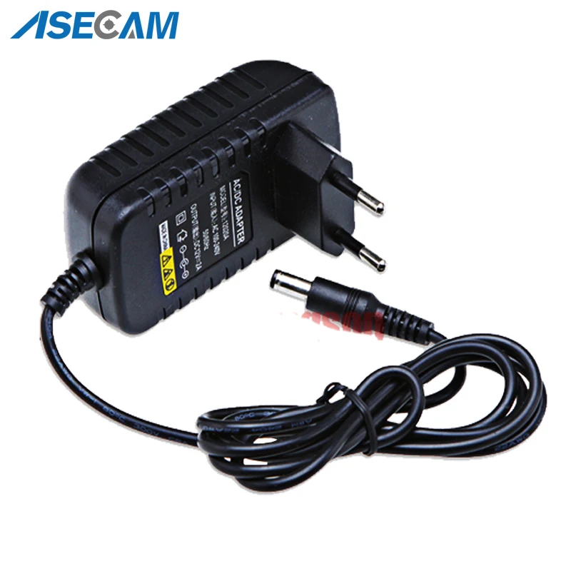 

AC 100V-240V Converter Adapter DC 12V 2A 2000mA Power Supply EU US UK AU Plug 5.5mm*2.1mm for CCTV IP Camera System