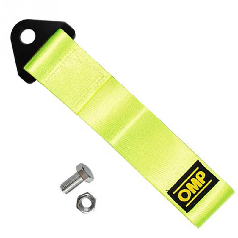 Fluorescence Green 24 см буксировочный трос высокопрочный нейлоновый прицеп буксировочные тросы гоночный автомобиль Универсальный Буксировочный ремень буксировочный ремень бампер прицеп веревка автомобильный инструмент - Название цвета: Fluorescence Green