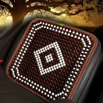 

Summer Environmentally Friendly Non-fading Non-slip Breathable Simple Backless Wooden Beads Car Cushion Suitable For Office Home
