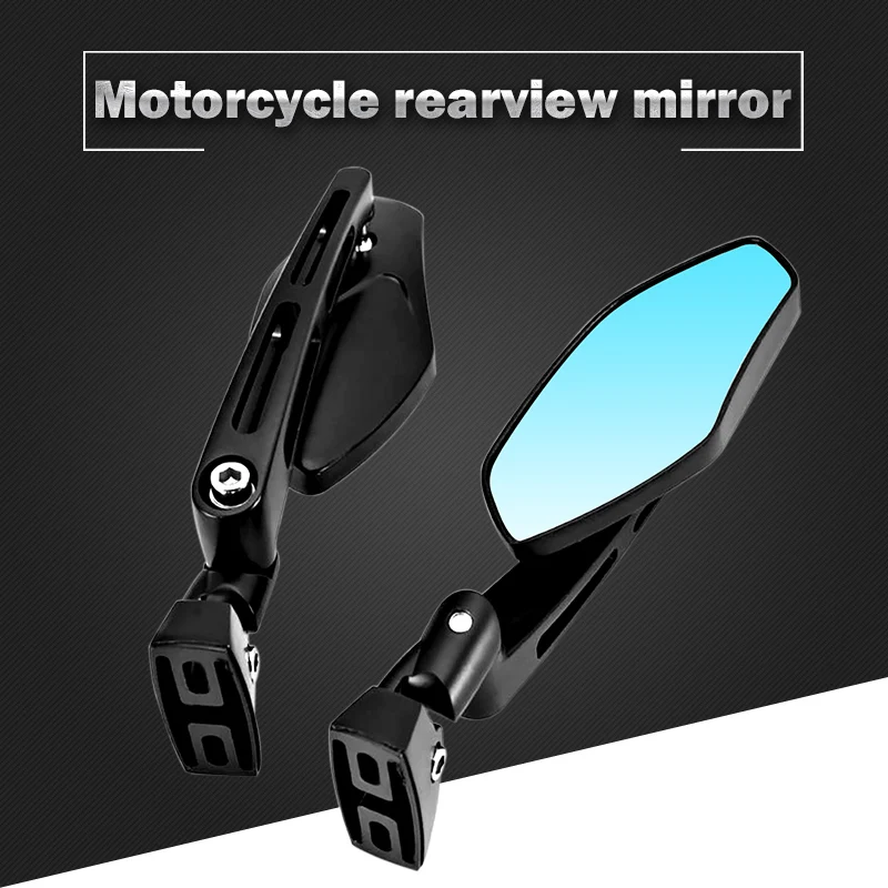 Мотоцикл зеркало черная гоночная замена зеркала заднего вида для Honda Suzuki Yamaha Kawasaki уличный велосипед Байк скутер