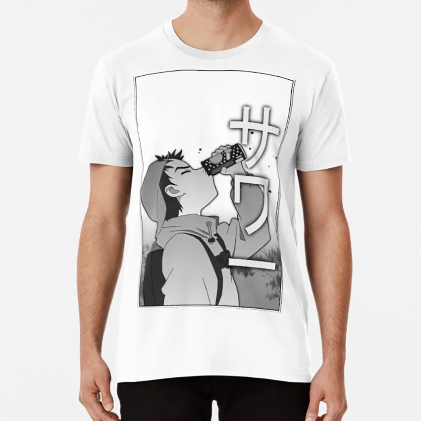 Футболка sour naota nandaba flcl fooly cooly Аниме Манга sadboy sadboi sad boi | Мужская одежда