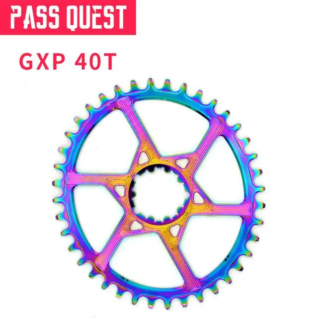 Пасс Quest Sram Gx Xx1 Eagle Gxp титановая овальная Mtb узкая широкая Цепь 32 t-42 t велосипедная Звездочка 0 мм офсетный коленчатый набор - Цвет: 40T