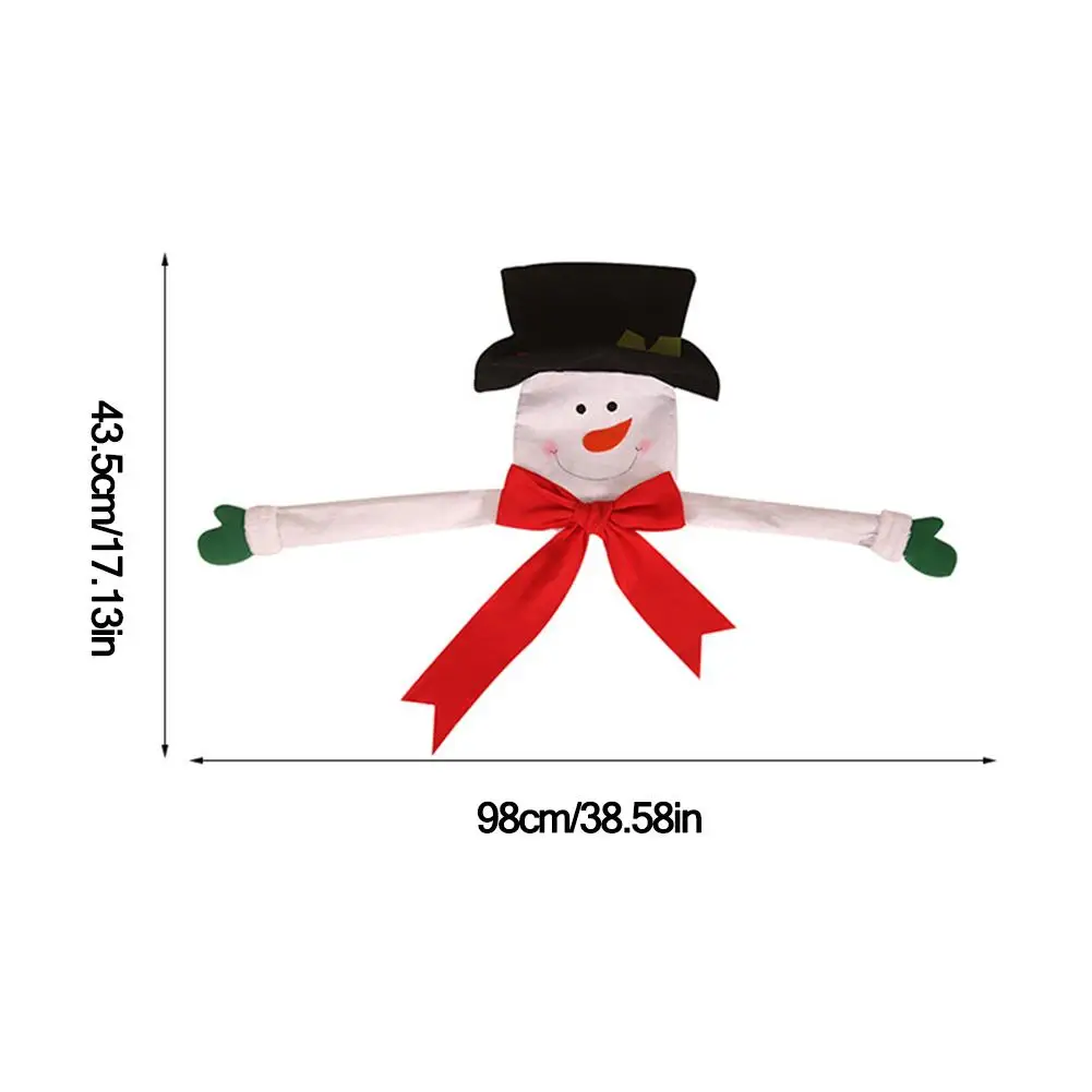 New Christmas Tree Top Decorations Santa Snowman Hat For Home House Table Topper Accessories Ornament Xmas Decorative