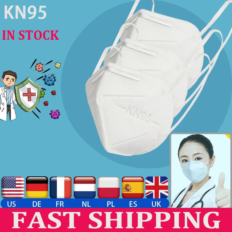 

Face Mask Dust PM2.5 Protection KN95 Mask Disposable Anti-Fog Masks Air Filter Anti Dust Proof Women/Men N95 Mouth Face Mask