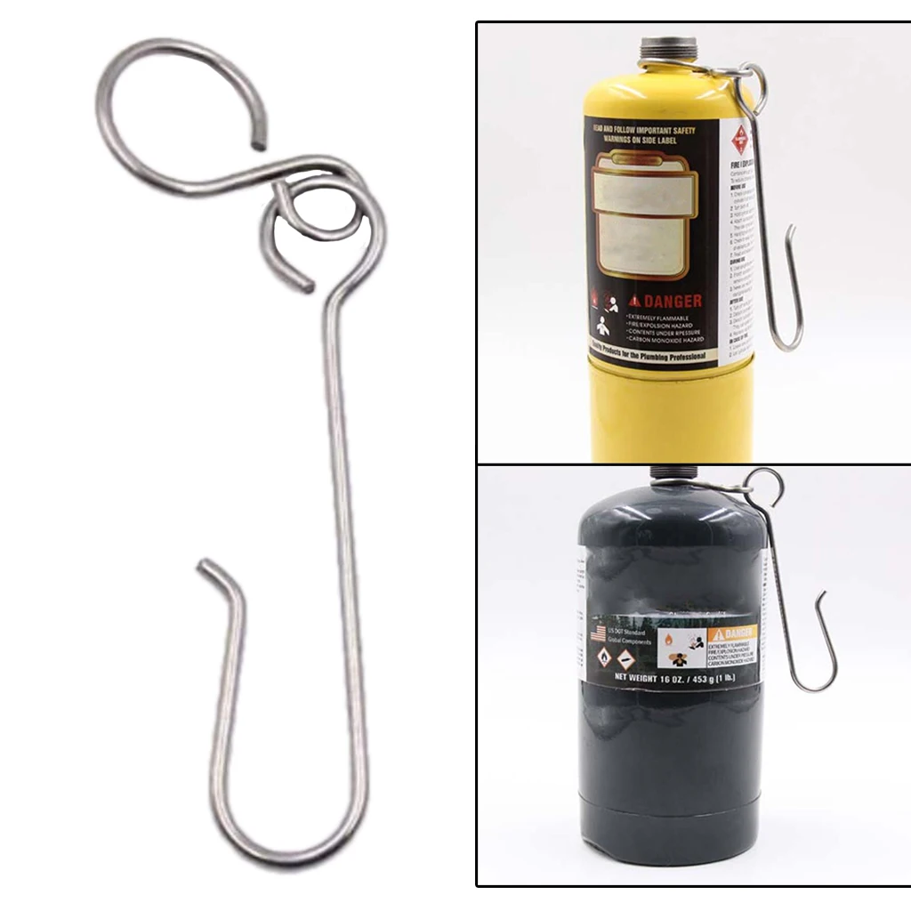 Stainless Steel Welding Gas Bottle Belt Hook Hand MAPP Propane Bottle Clip welding gas bottle clip