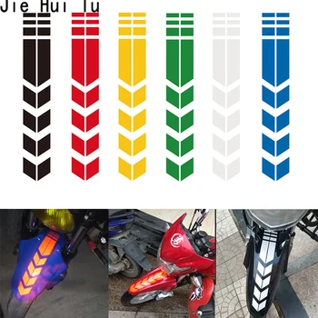 

Universal Motorcycle Reflective Stickers Wheel on Fender Waterproof Safety Warning Arrow Tape Car Decals