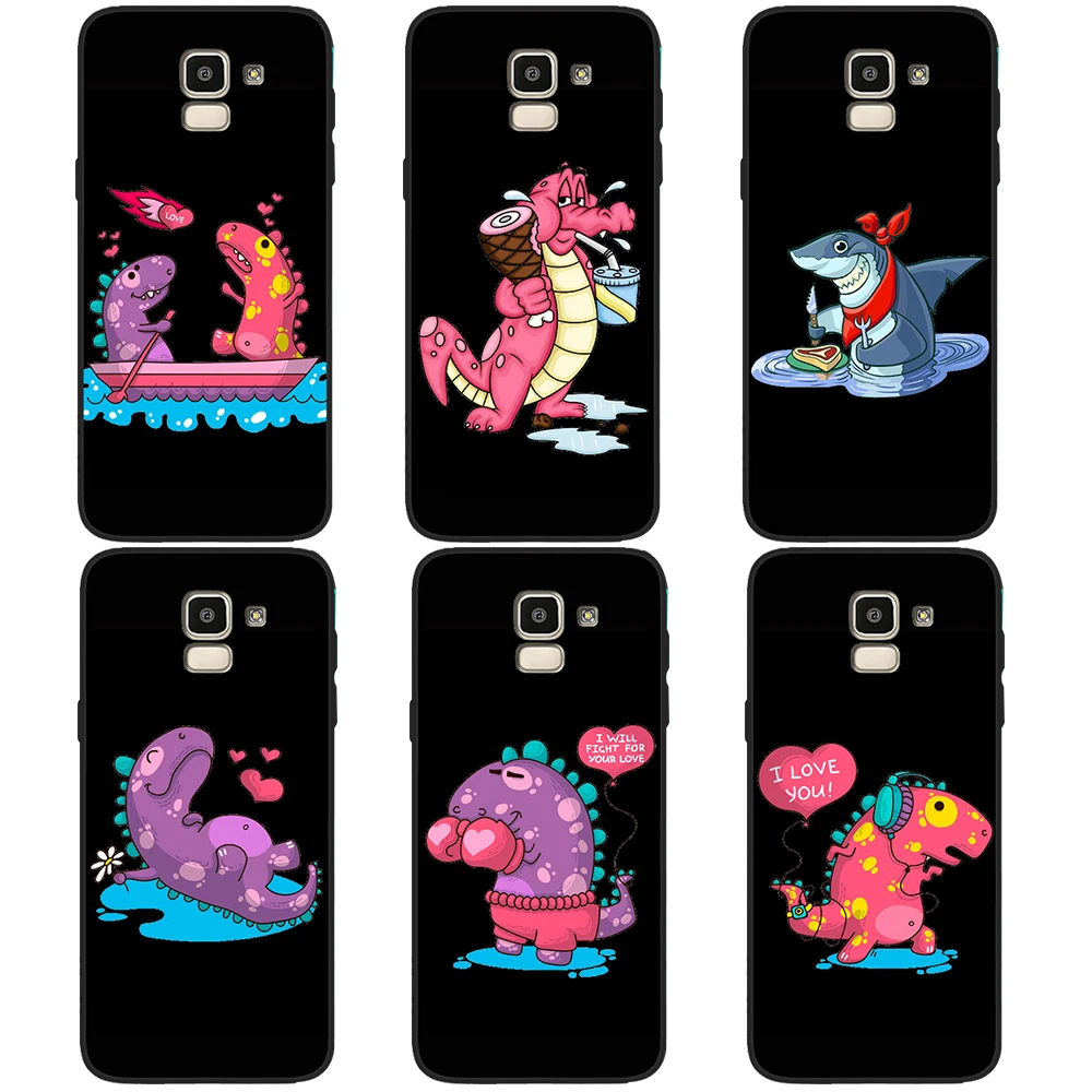 

Shark dinosaur for Samsung Galaxy A7 2018 A10 A20 A40 A50 A70 A6 A8 A5 Note 8 9 10 M10 M20 Cover Phone Case Cover Funda Capa