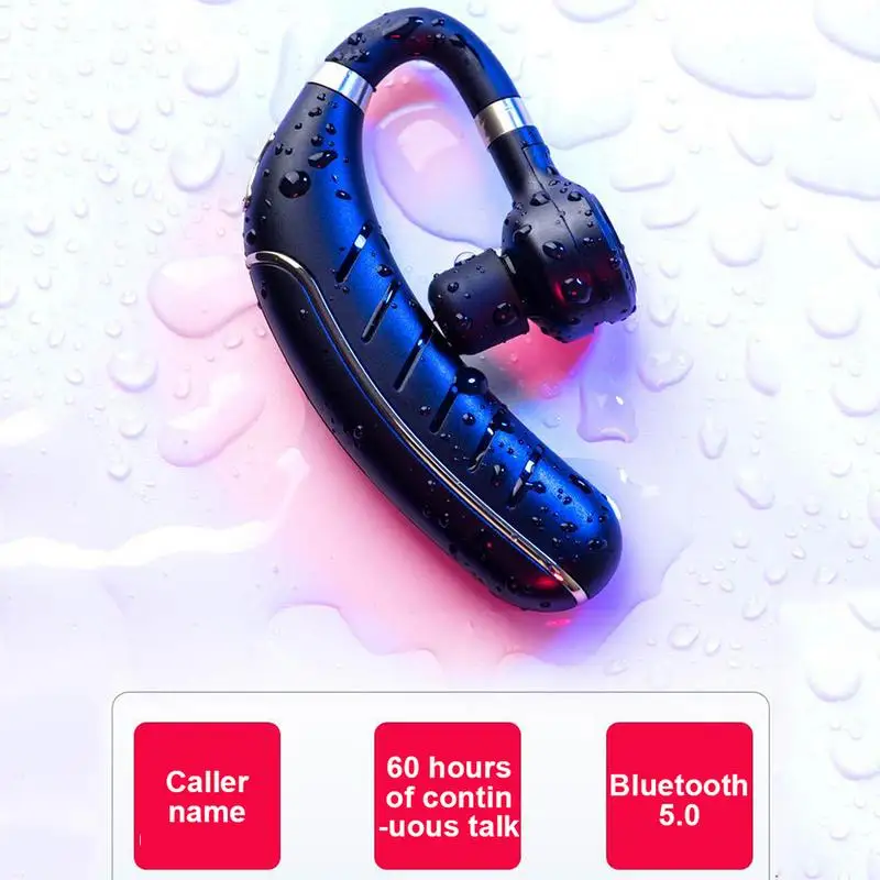 Wireless Bluetooth Headset 5 0 Caller ID Name Large Battery Long Standby Hanging Earphone for iphone xiaommi sumsung