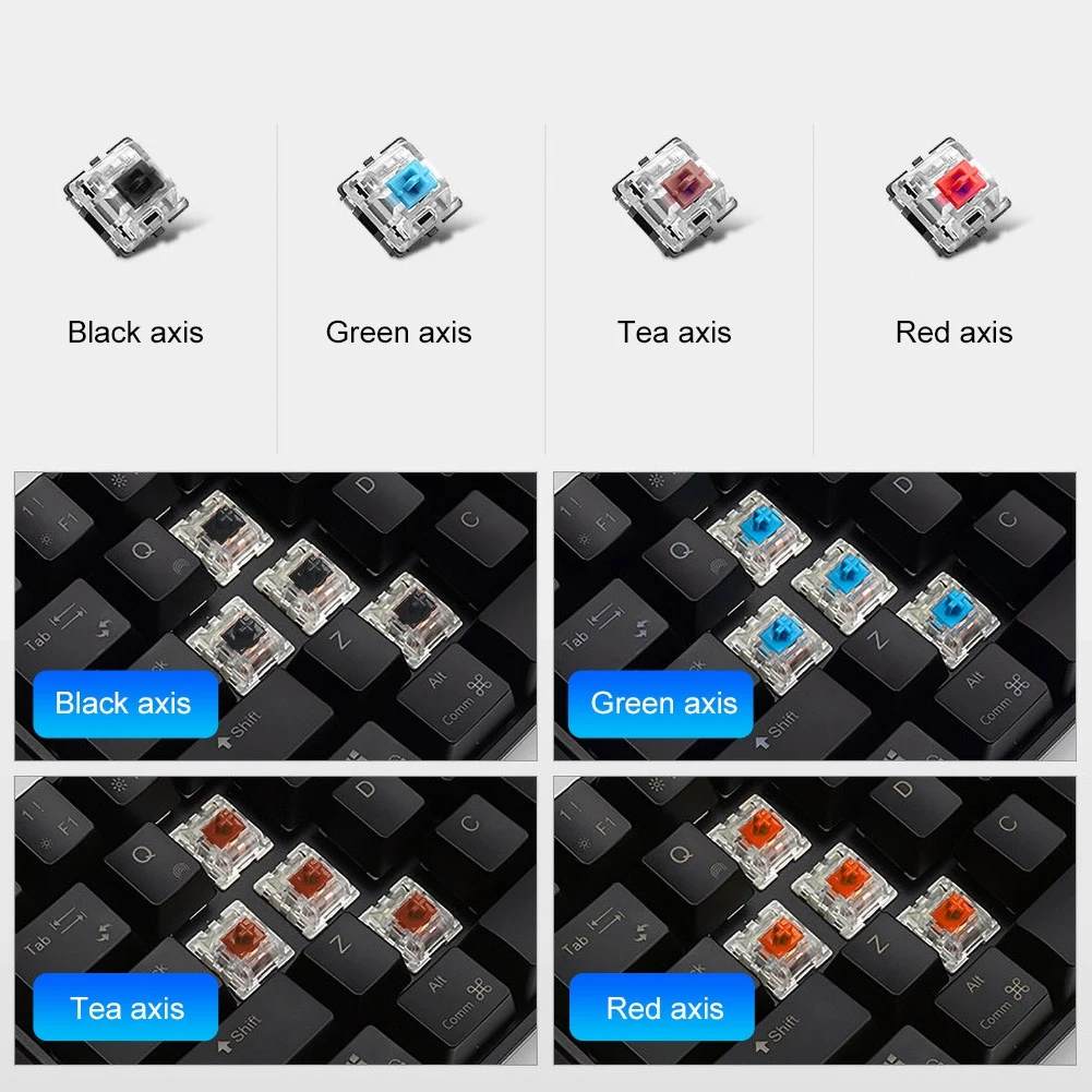 RK71 Mechanical Keyboard RGB Backlit 71 Keys Small