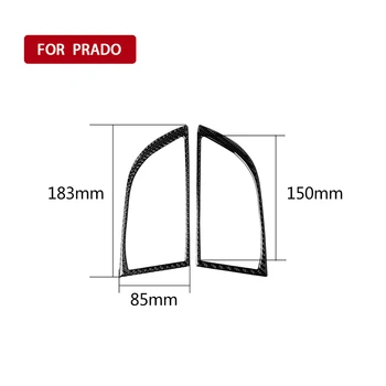 

Replacement Headlight Trim Sticker Auto 2Pcs Exterior Black 183mmx85mm