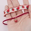Doreen Box Cute Red Strawberry Pendant Collar Necklace For Women Girls Party Club Velvet Webbing Choker Necklace Fashion Jewelry ► Photo 1/6