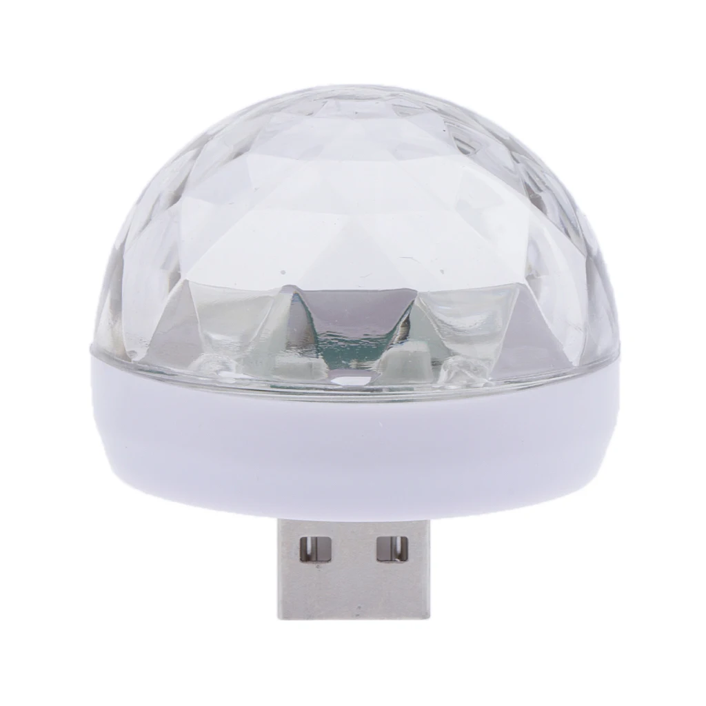 Bola mágica pequeña de luz LED, minibombilla RGB Micro USB para discoteca, Pub, fiesta, música, cristal, para Android o iPhone