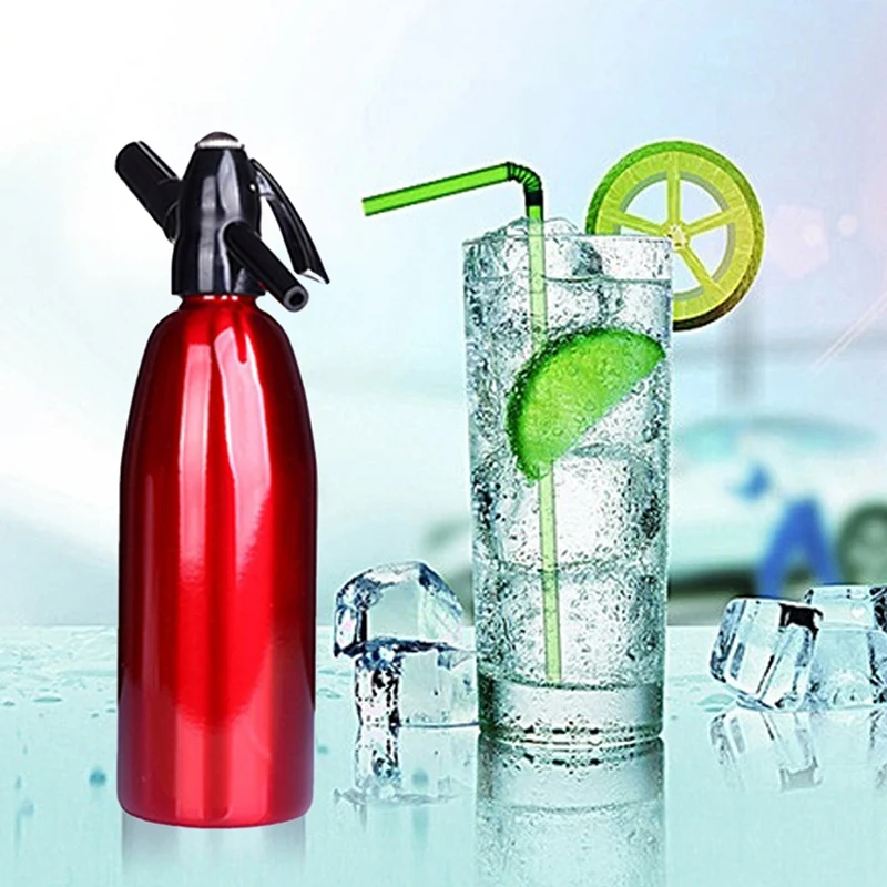  Soda Water Siphon Home Drink Juice Machine Bar Beer Soda Syphon Maker Steel Bottle Soda Stream Foam