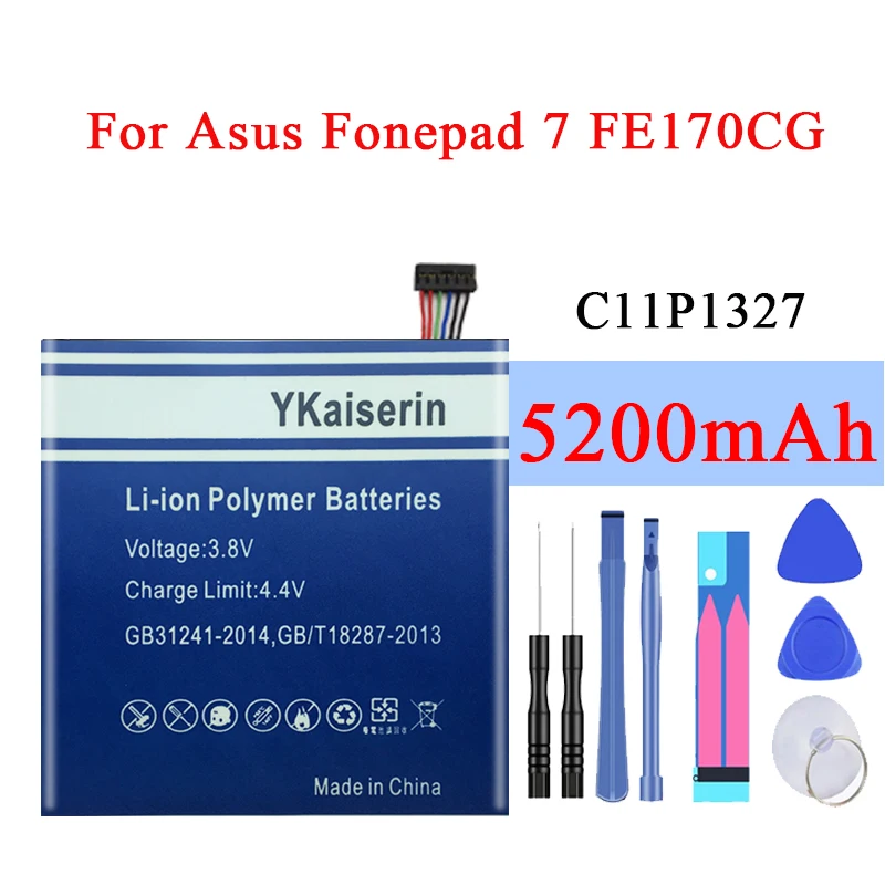 5200mAh Replacement Tablet Battery C11P1327 For Asus Fonepad 7 FE170CG ME170C FE170 Fonepad7 K017 K012 Baterry + Track NO | Компьютеры и