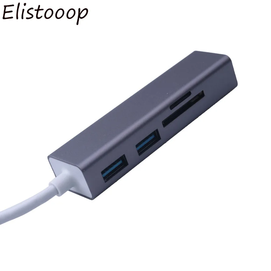 3 порта USB 3,0 концентратор USB 3,1 Тип C кабель OTG SD/TF кардридер для iMac для MacBook