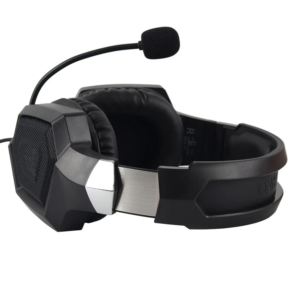 ONIKUMA Gaming Headphones casque Stereo Earphone Headset with Mic LED Breathing Light  for Laptop TabletPS4 GamepadXbox One (8)