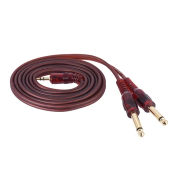 

o Cable 3.5Mm Stereo Plug To Double 6.35Mm Plug Computer Mixer Cable 1.5 Meters