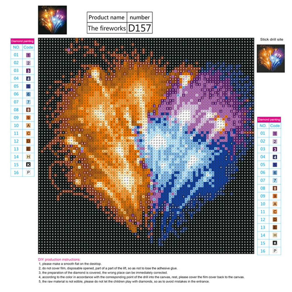30x30 см Фейерверк/карп экологический холст вышивки крестом ремесло Полный Круглый Алмазная вышивка