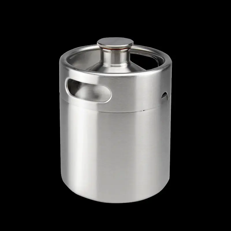 

2l mini keg for party polished inoxidable made of 304stainless steel 64 ounce mini beer keg growler dispenser faucet 2L growler