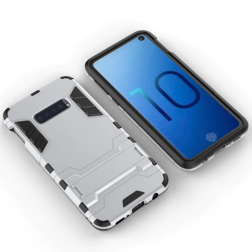 Чехол для телефона samsung Galaxy S10e S10 Lite Armor hybrid PC+ TPU 2в1 спортивный корпус для Galaxy S9 S10 Plus Note9 Kickstand