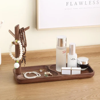 

Casegrace 2020 Wooden Jewelry Stand Display Tray Tree Earring Necklace Ring Bracelet Holder Jewellery Display Storage Rack