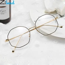 Zilead, полигональные металлические очки для близорукости, женские и мужские, прозрачные близорукие очки, близорукие очки с-0.5to-4,0