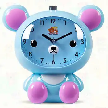 

Cute Cartoon Alarm Clock Child Student Bedroom Mute Night Light Snooze Talking Double Alarm Small Alarm Clock Alarm Clock Kids