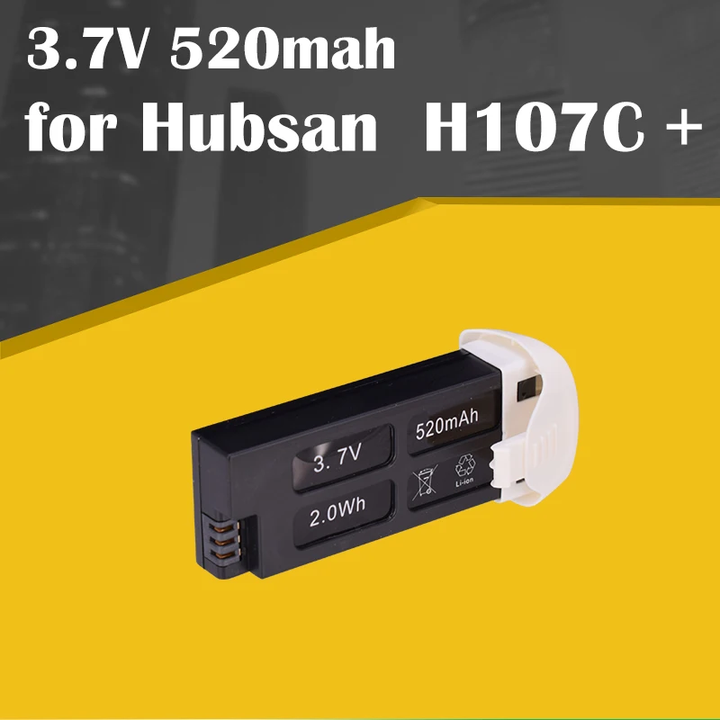 RC батарея 3 7 V 520mah H107C + 02 для Hubsan X4 PLUS аксессуары квадрокоптера|Детали и аксессуары|