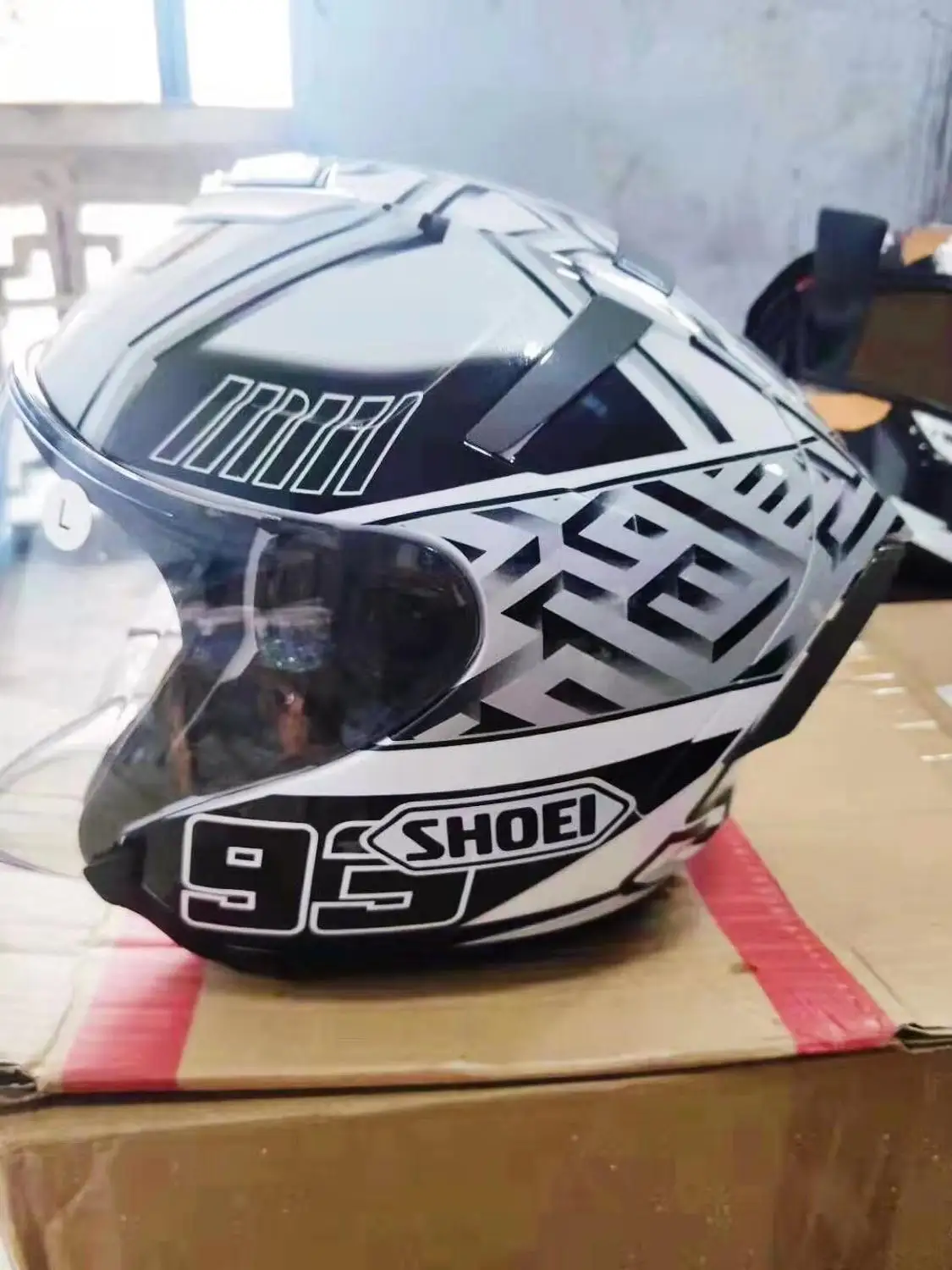 new X14 motorcycle safe helmet 3/4 open face safety helmet Red 93 motorcycle racing helmet - Цвет: HA 2
