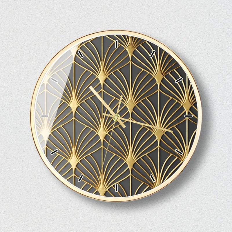 

Creative Nordic Wall Clock Fashion Living Room Clock Personal Clock Home Decor Golden Black Best Selling 2019 Products 5W45