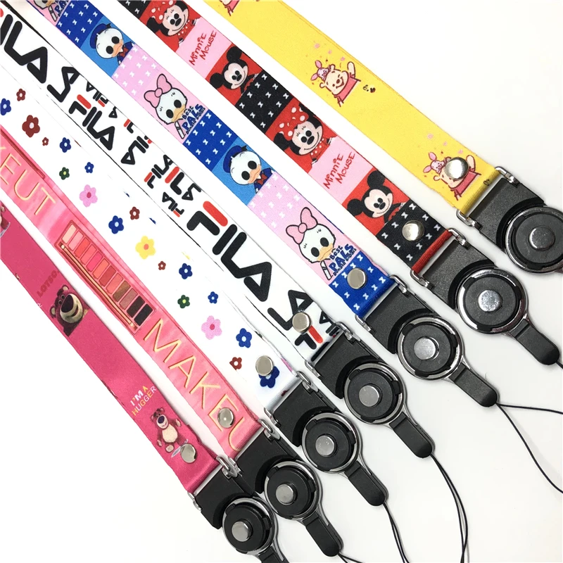 

Cute Cartoon keychain Strap Neck straps Lanyards for keys ID Card Pass Gym Mobile Phone USB badge holder DIY Hang Rope Sling
