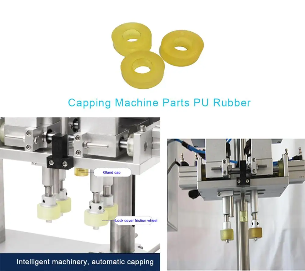 

4pics 14.6mm IDx33mm ODx17.1 H. Spray Head Capping Machine Parts PU Rubber