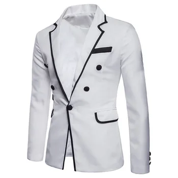 

Mens Fashion Blazer Masculino British's Style Casual Slim Fit Suit Jacket Male Classic Blazers Men Suits Jackets