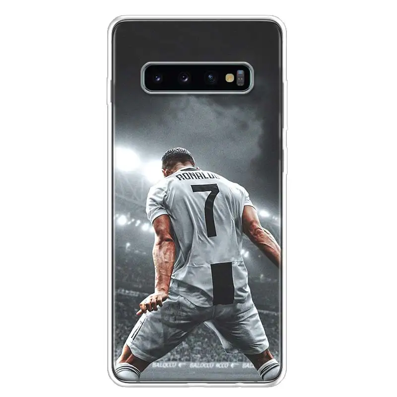 CR7 Криштиану Роналду крышка чехол для телефона для samsung Galaxy S10+ Note 10 9 8 S9 S8 J4 J6 J8 плюс S7 S6 корпус под плетенную сумку