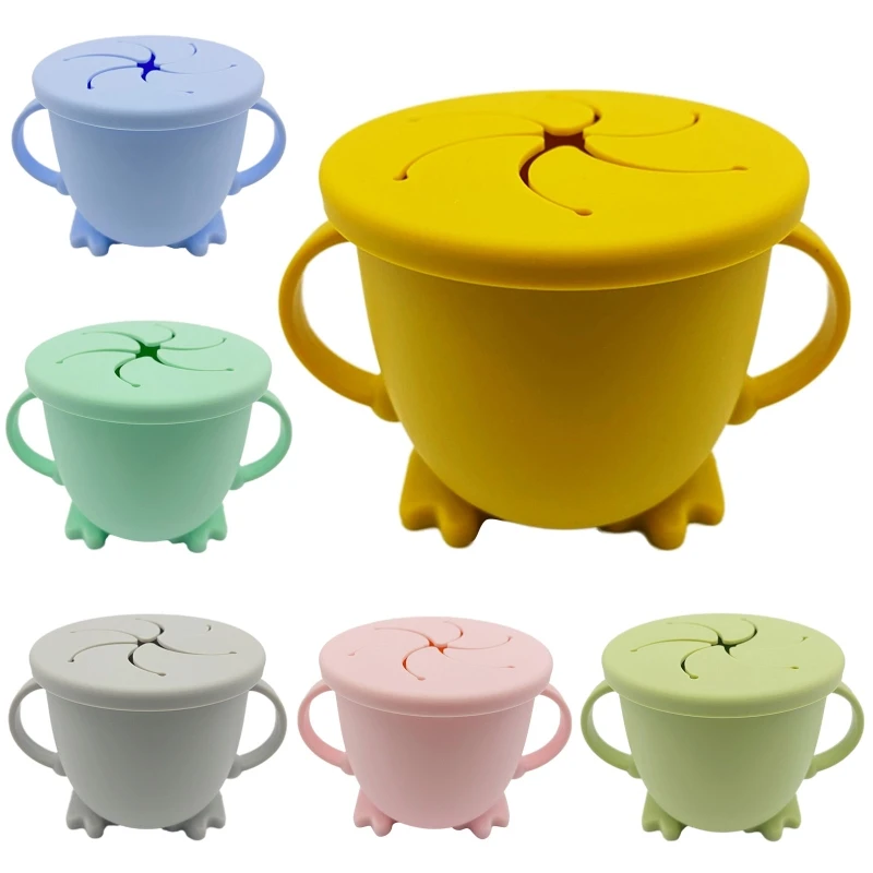 Food-Bowl-Cup Plate Storage-Container Dishes Tableware Handle Snack Learning-Feeding