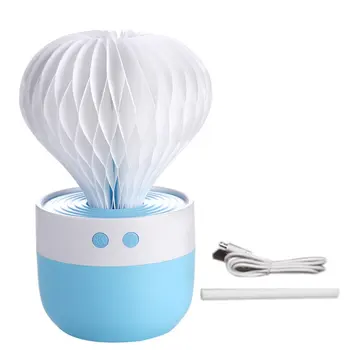 

150ML Unique Cactus USB Air Humidifier With 7Colors Night Light Air Diffuser Essential Oil Diffusers For Home Car Mist Maker