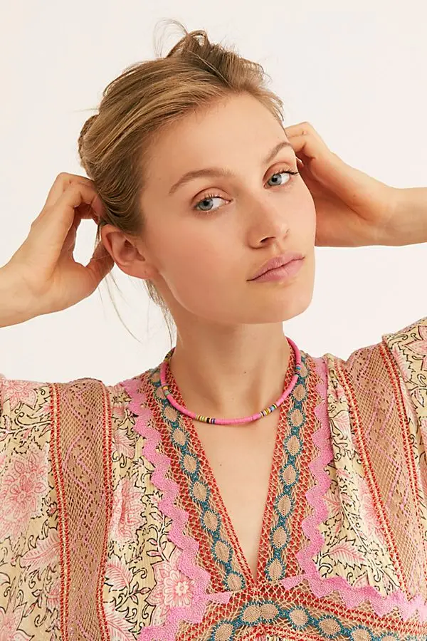 DIY письмо amore boho чокер VERKLARING KETTING 2020 Nieuwe Siliconen Disc Goldbach Rozemarijn HEISHI ожерелье женское