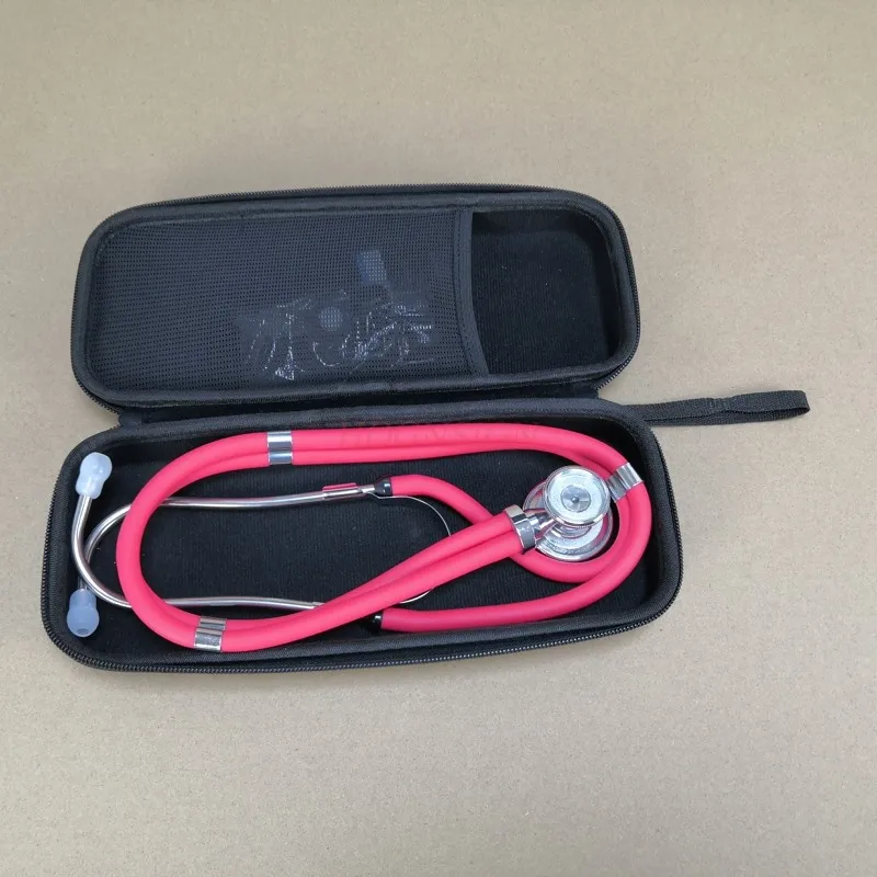 Portable stethoscope storage box red Stethoscope double-sided stethoscope pediatric double-sided