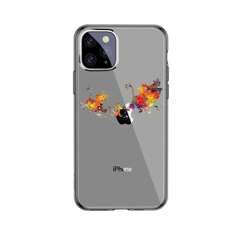 Чехол для iPhone MAX, XR, XS, X10, 6, 6 S, 7, 8 Plus, 11 Pro, MAX,, акварельный рисунок, Король Лев, HAKUNA MATATA, мягкий ТПУ чехол для задней панели телефона