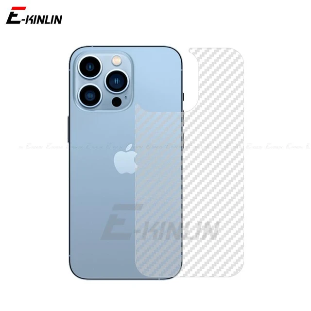 5pcs Arrière Protecteur D'écran Pour iPhone 15 14 13 12 Pro mini 11 XS Max  XR X 8 7 6S Plus Doux En Fiber De Carbone De Protection Retour Film -  AliExpress