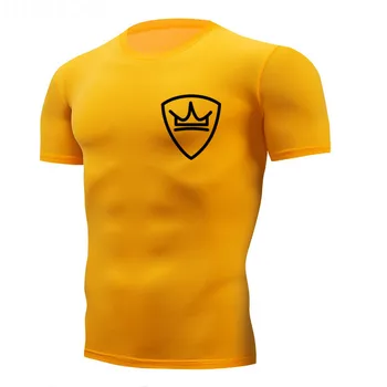 

Men's Sport Running Shirt t Sleeve Training T Shirt Fitness Men Gym Clothing