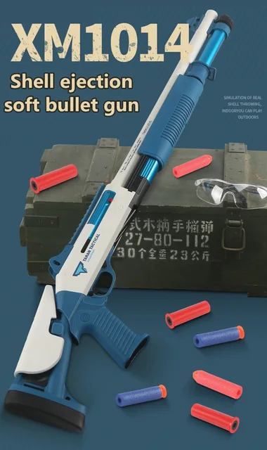 Pistolet à balle molle infrarouge pour enfants, fusil de sniper extérieur,  mitrailleuse, jouets cadeaux de Noël