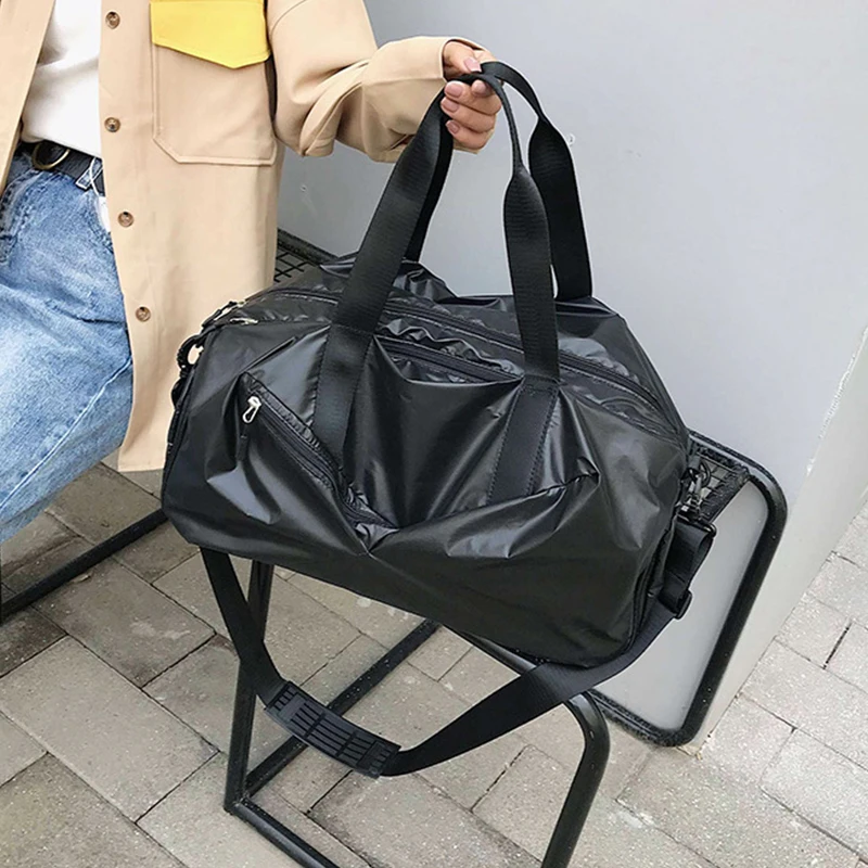 Модная сумка через плечо для путешествий сумка сухая-влажная разделительная сумка шнурки склад Йога Фитнес сумки большой емкости багажные сумки