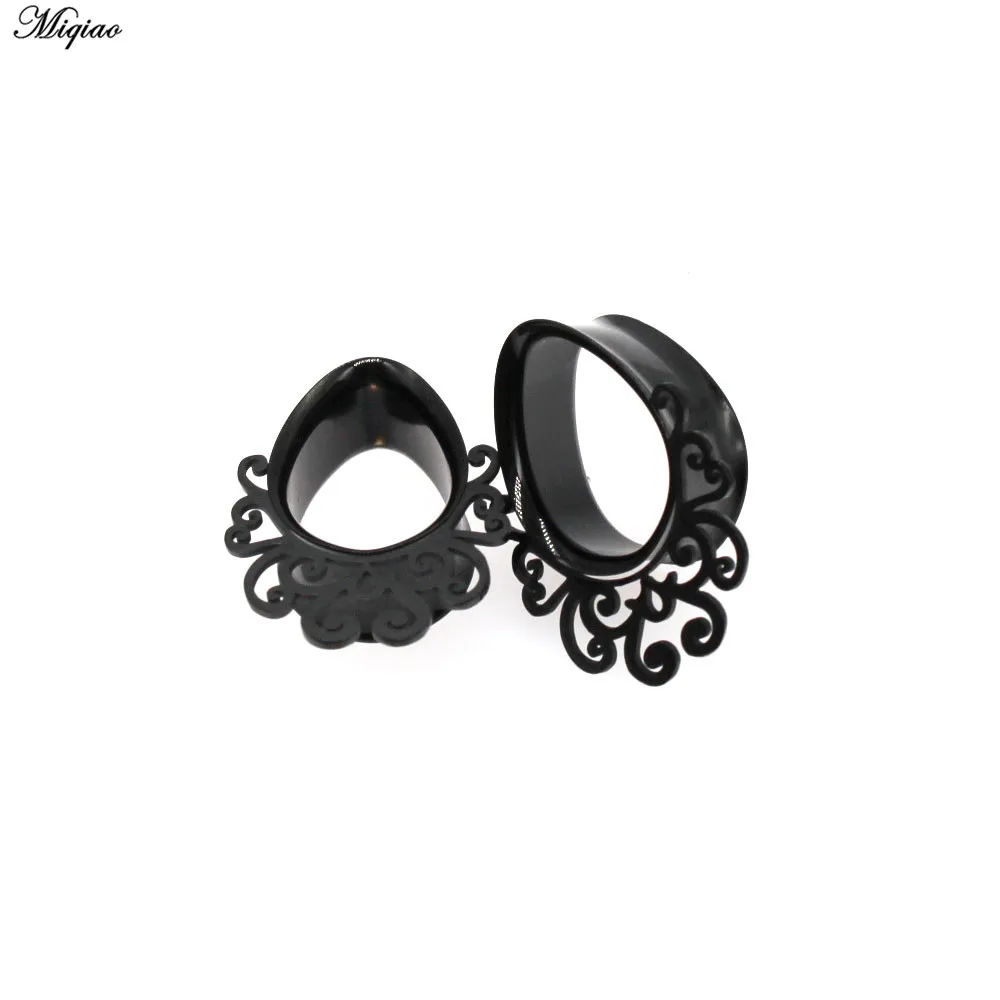 

Miqiao 2pc Stainless Steel Water Drop Double Flared Ear Plugs Flesh Tunnel Ear Gauges Expander Stretcher Body Jewelry Piercing