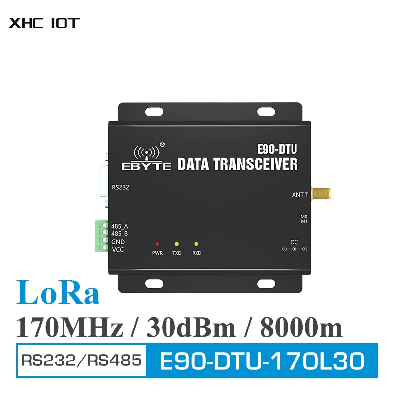 170 МГц LoRa WirelessTransceiver RS232 RS485 1 Вт большой радиус действия 8 км радиочастотный (Φ 170L30)